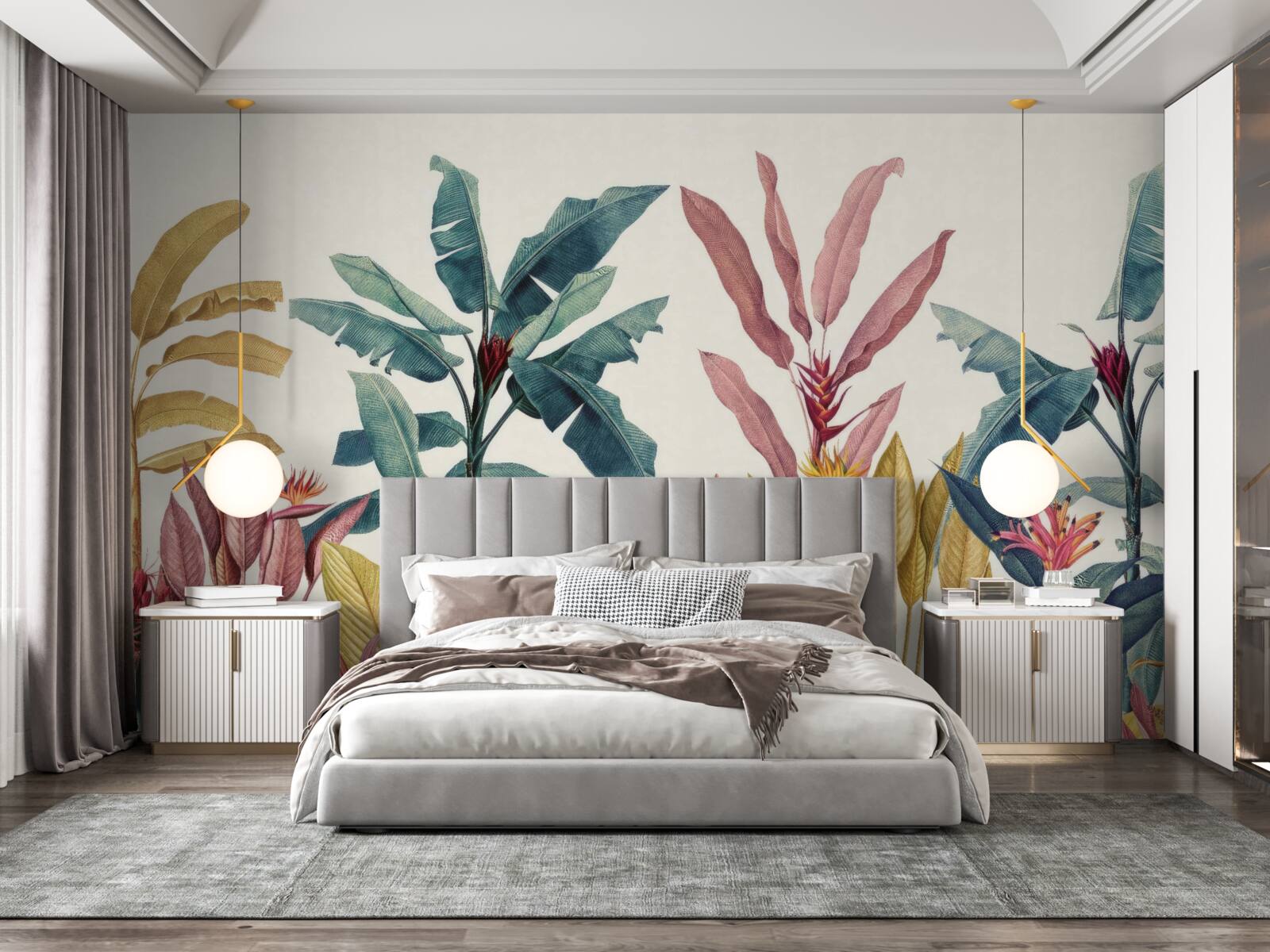 Fototapeta rastliny rôznych tvarov a odtieňov