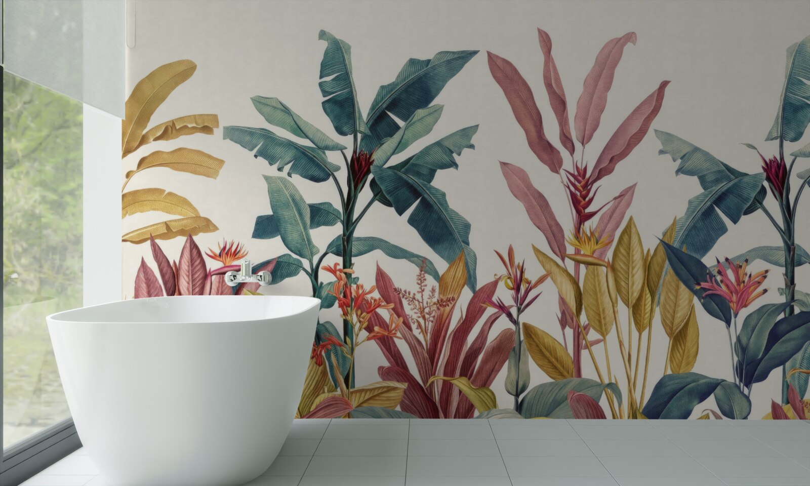 Fototapeta rastliny rôznych tvarov a odtieňov