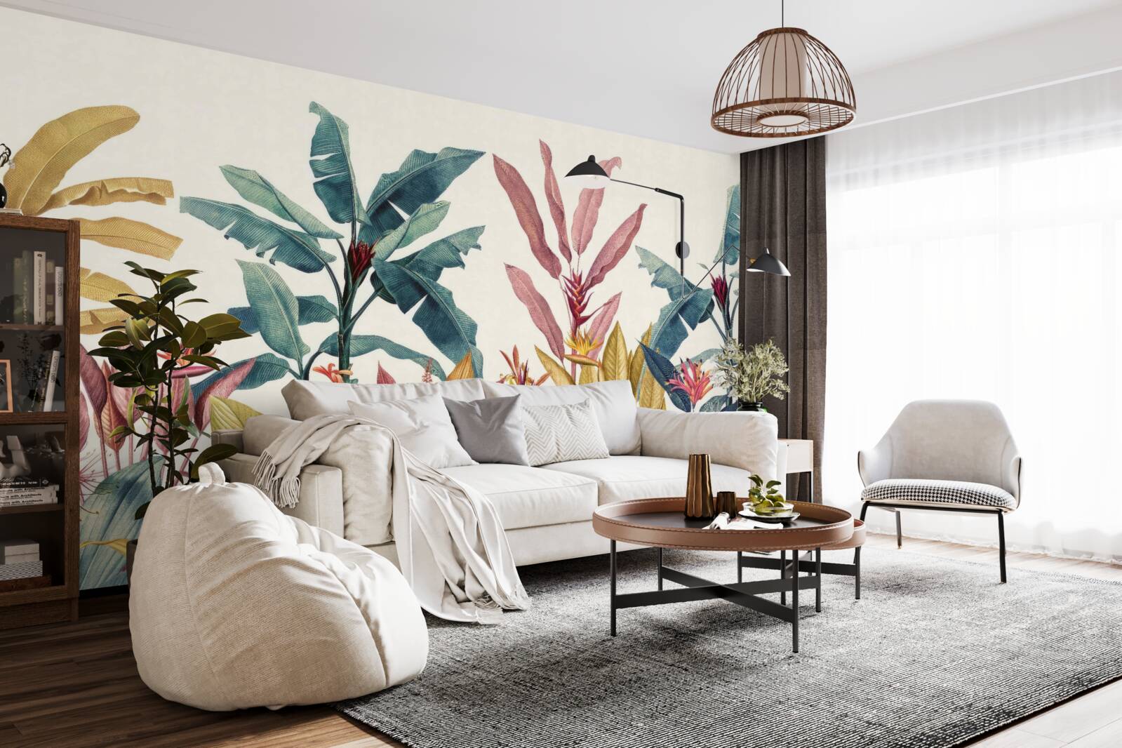 Fototapeta rastliny rôznych tvarov a odtieňov