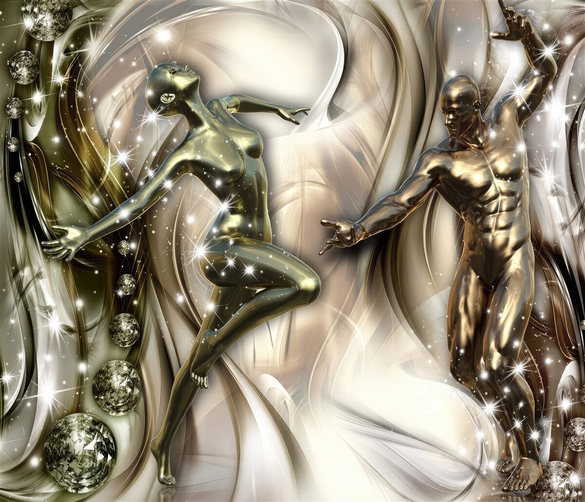 Fototapeta tanečný pár plný vášne