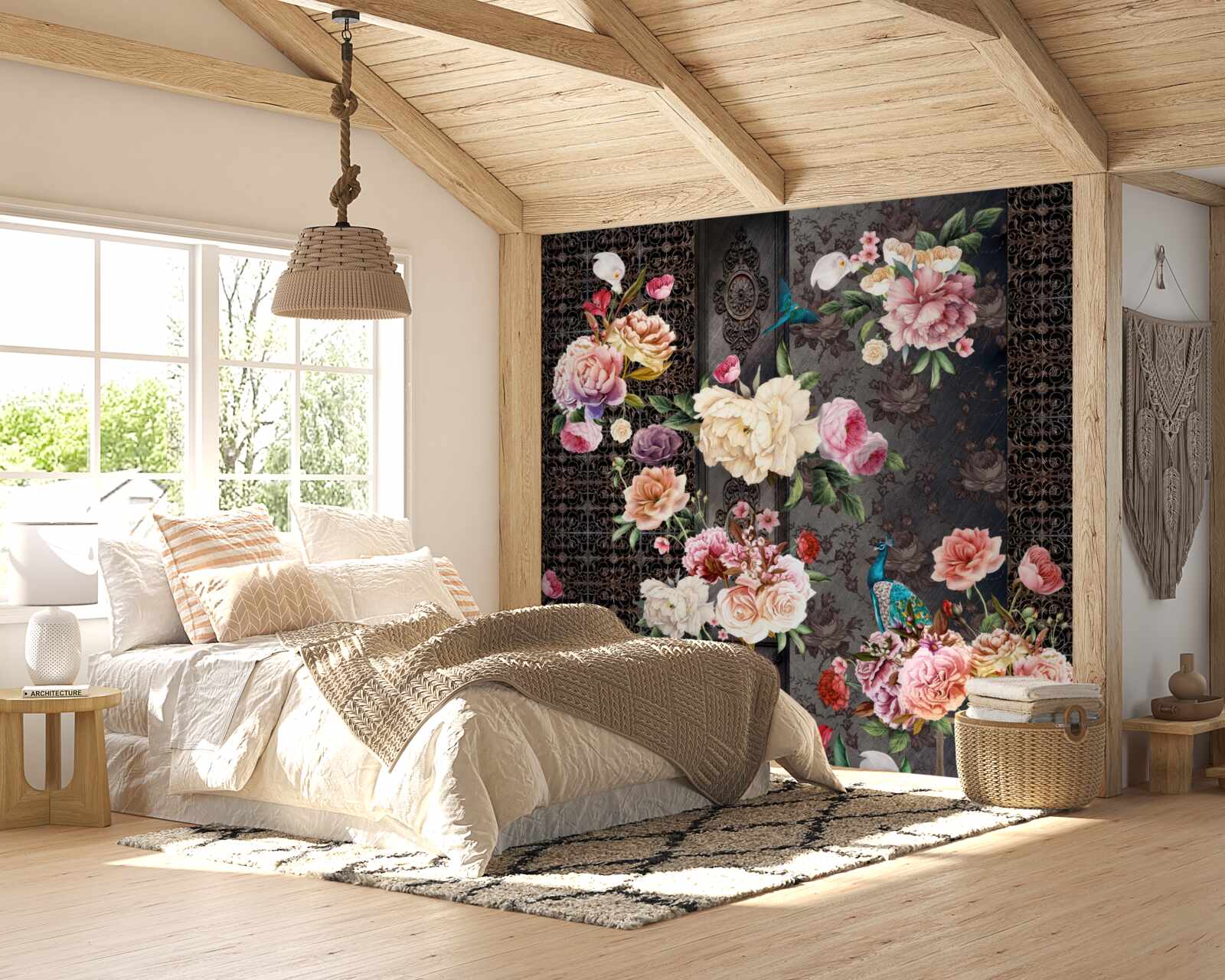 Fototapeta veľa nádherných kvetov