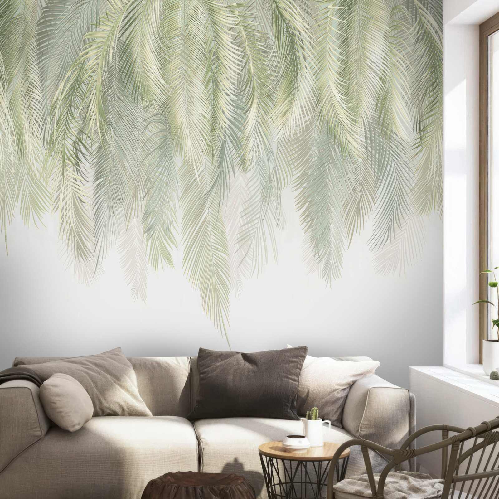 Fototapeta jemné perie padá