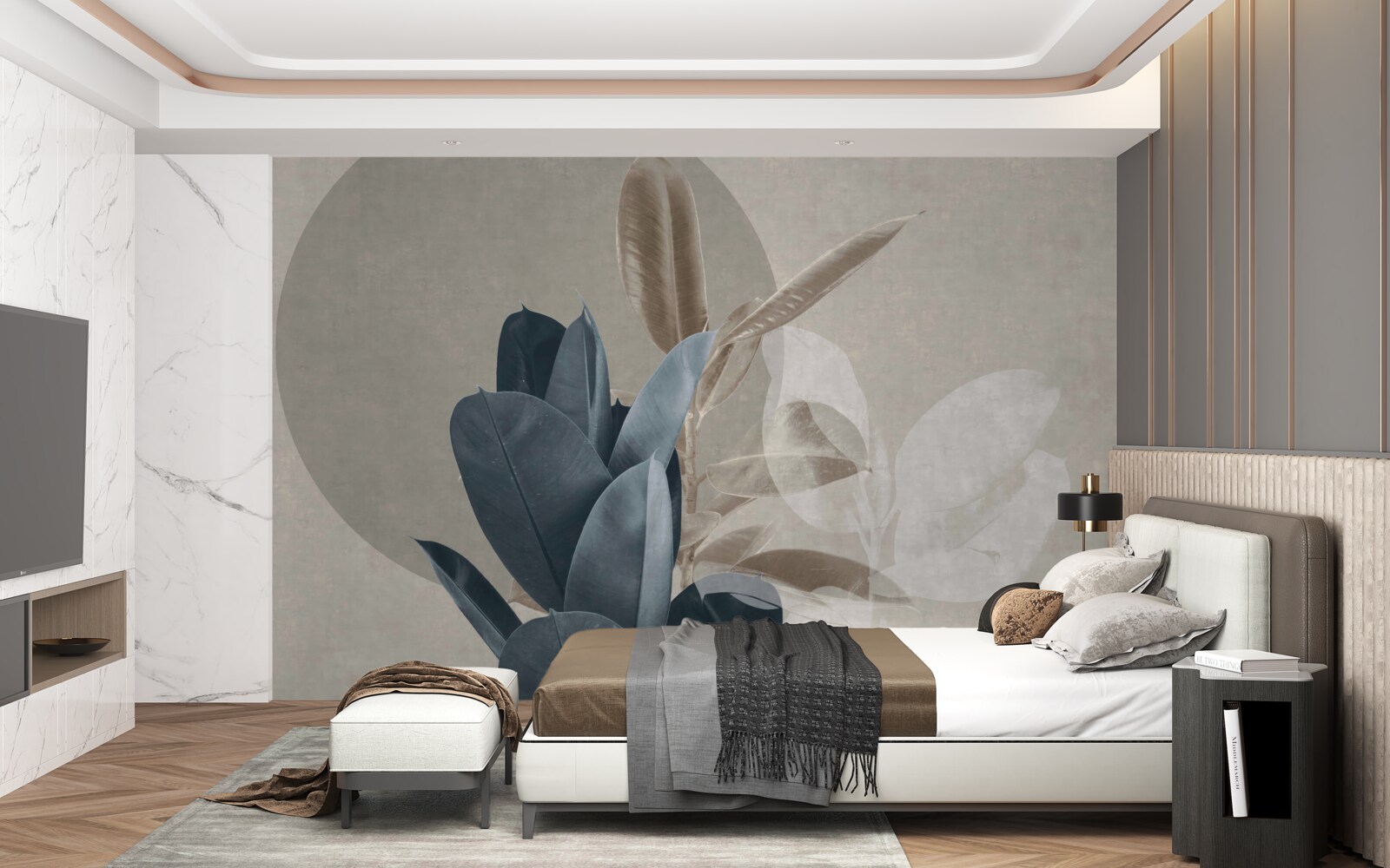 Fototapeta izbová rastlina pri stene