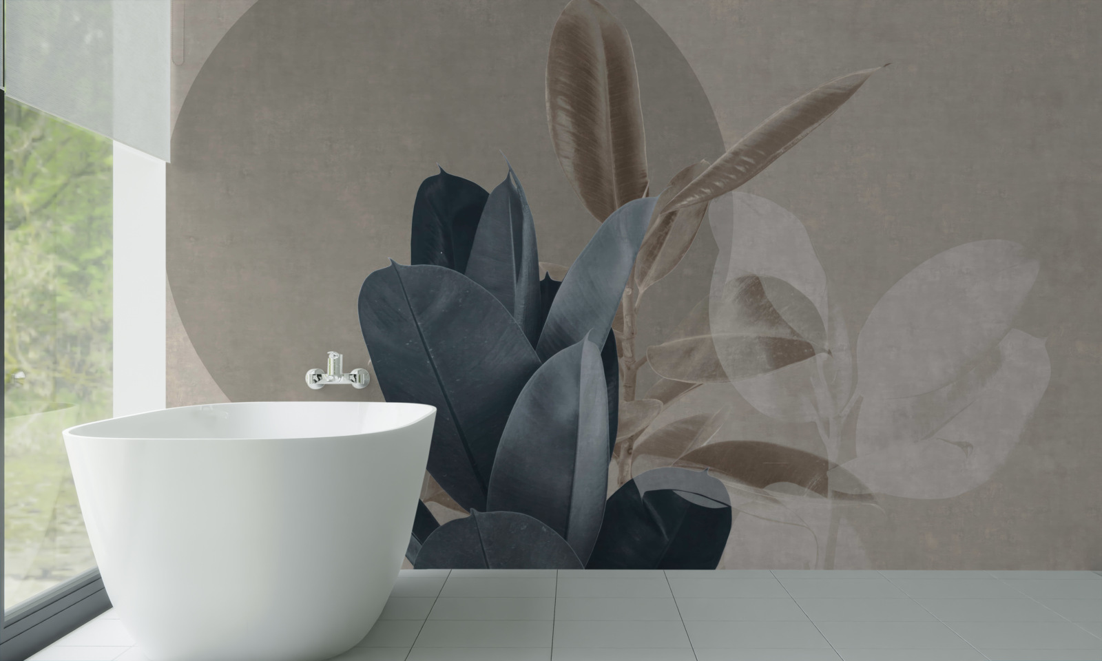 Fototapeta izbová rastlina pri stene