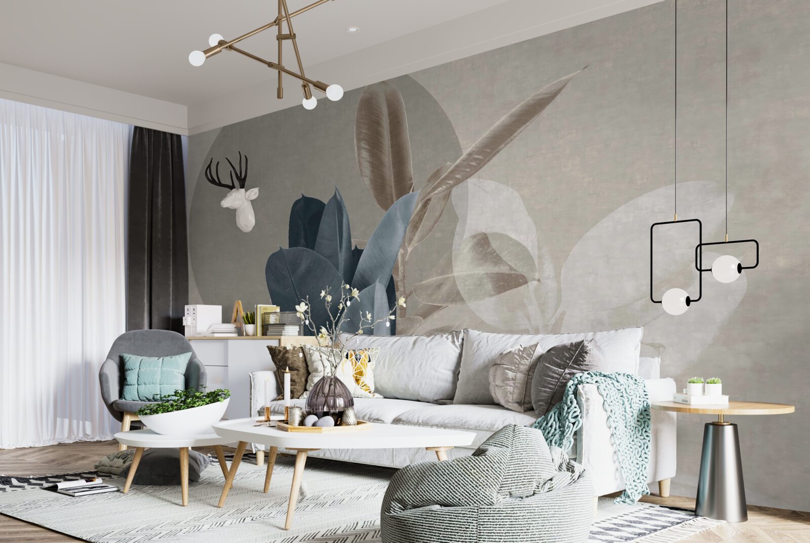 Fototapeta izbová rastlina pri stene