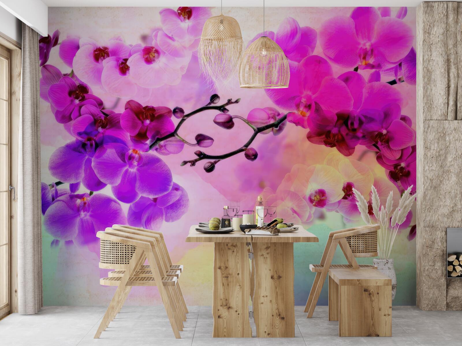 Fototapeta orchidey vo všetkých odtieňoch dúhy