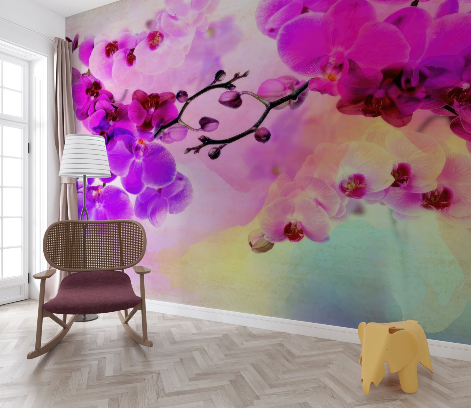 Fototapeta orchidey vo všetkých odtieňoch dúhy