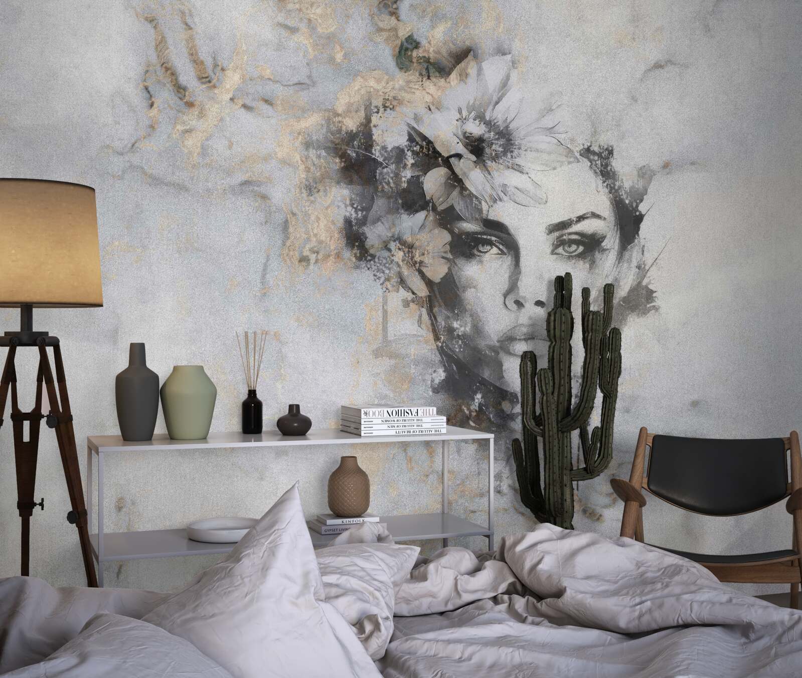 Fototapeta obraz dievčaťa hľadiaceho do diaľky