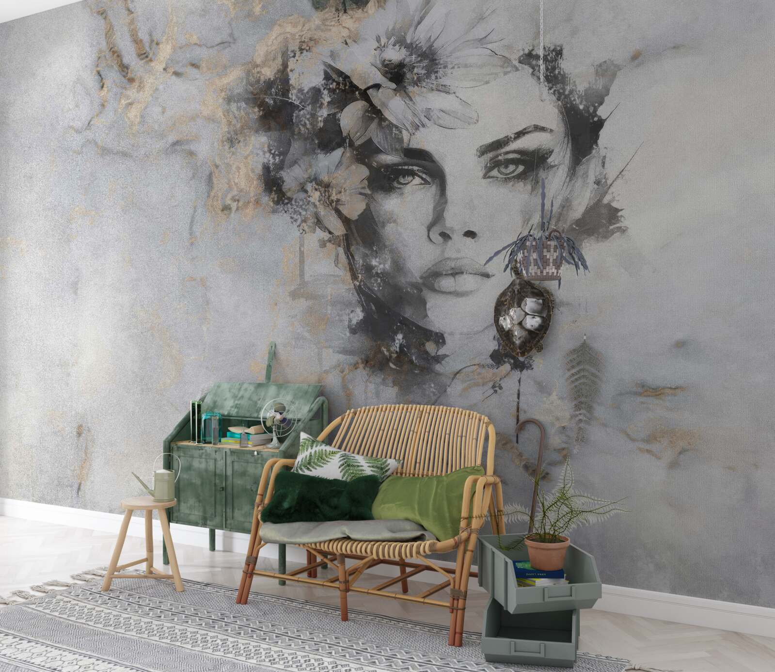 Fototapeta obraz dievčaťa hľadiaceho do diaľky