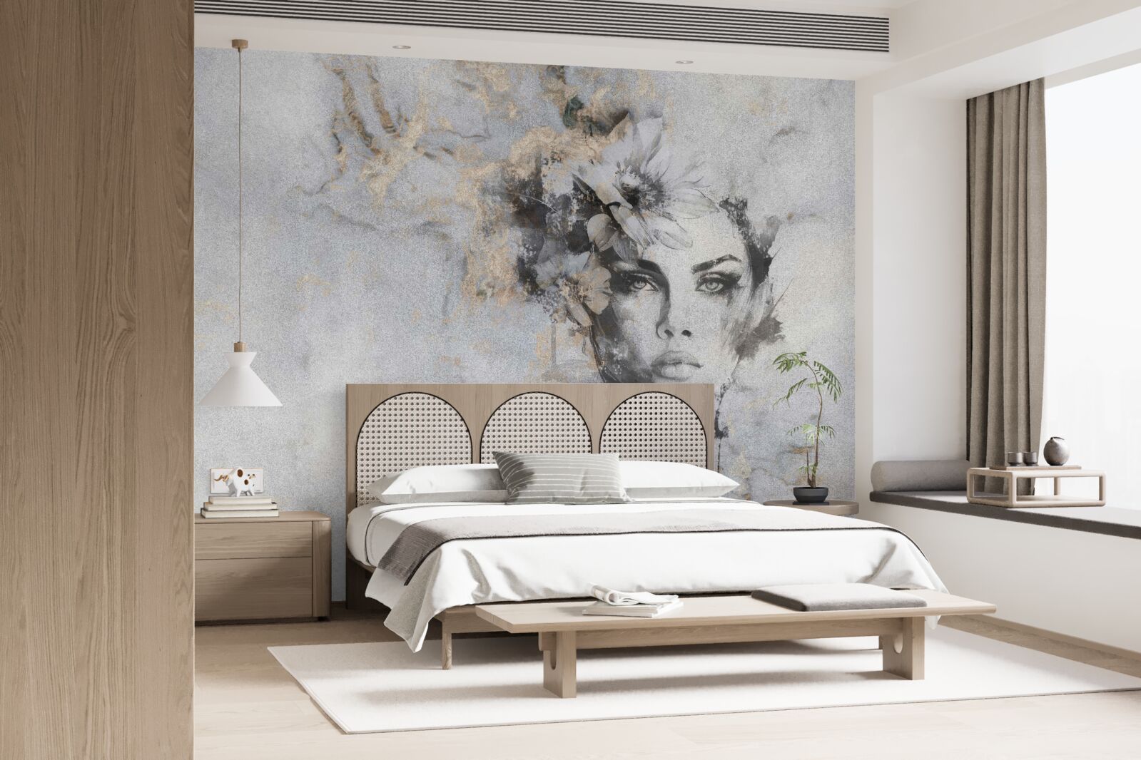 Fototapeta obraz dievčaťa hľadiaceho do diaľky