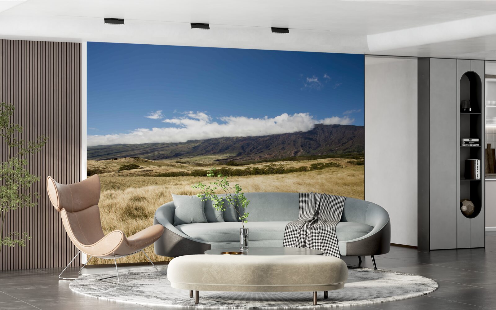 Fototapeta savana s bujnou trávou