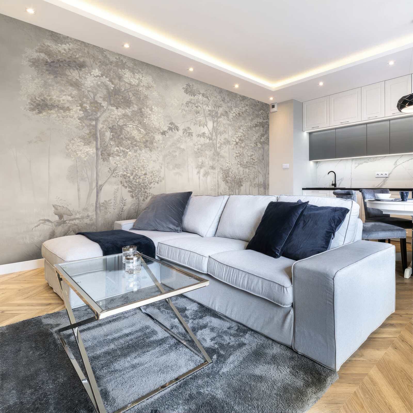 Fototapeta háj štíhlych stromov