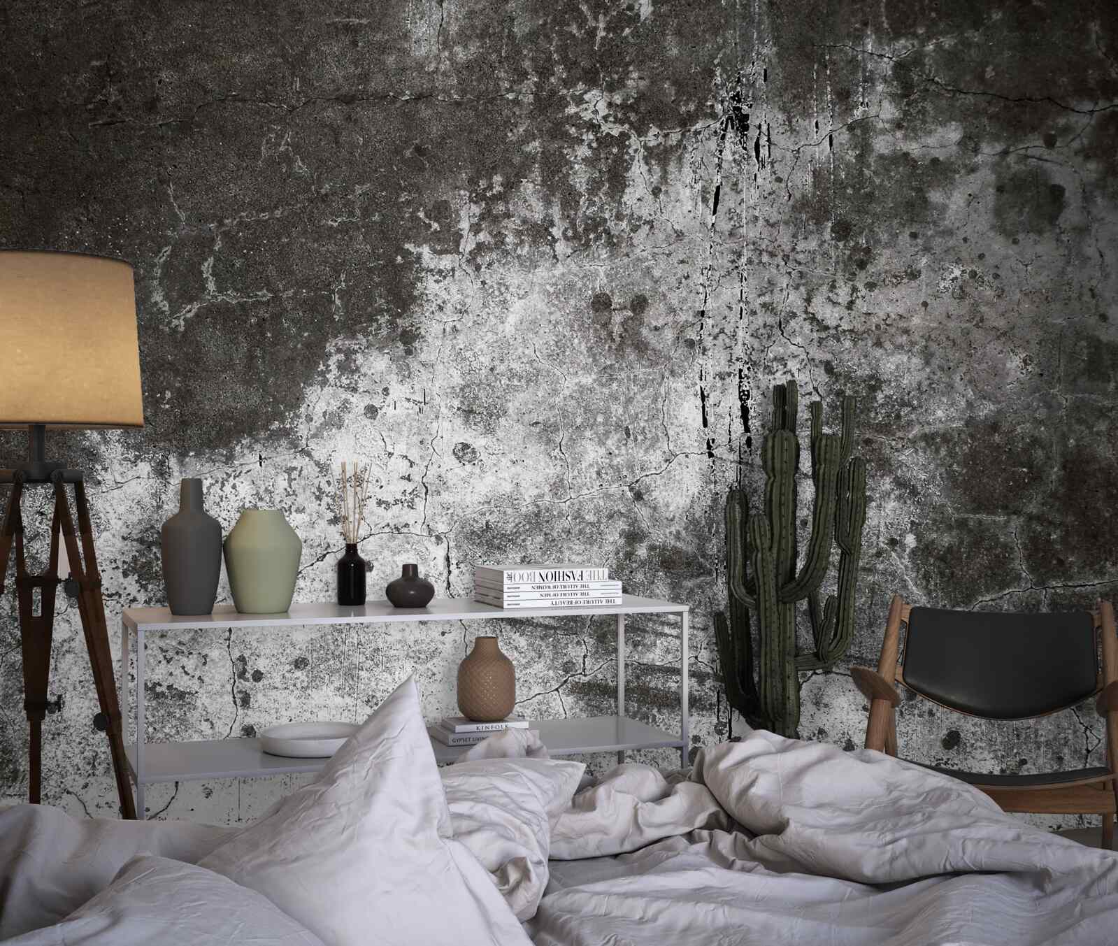 Fototapeta stará šedá stena