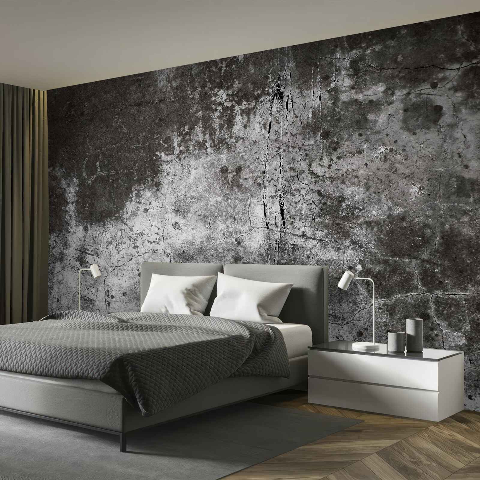 Fototapeta stará šedá stena