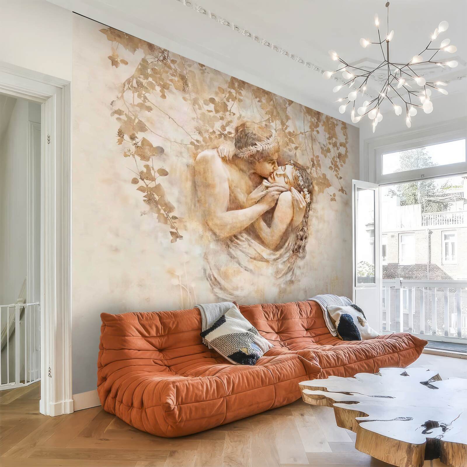 Fototapeta mladý muž bozkáva dievča