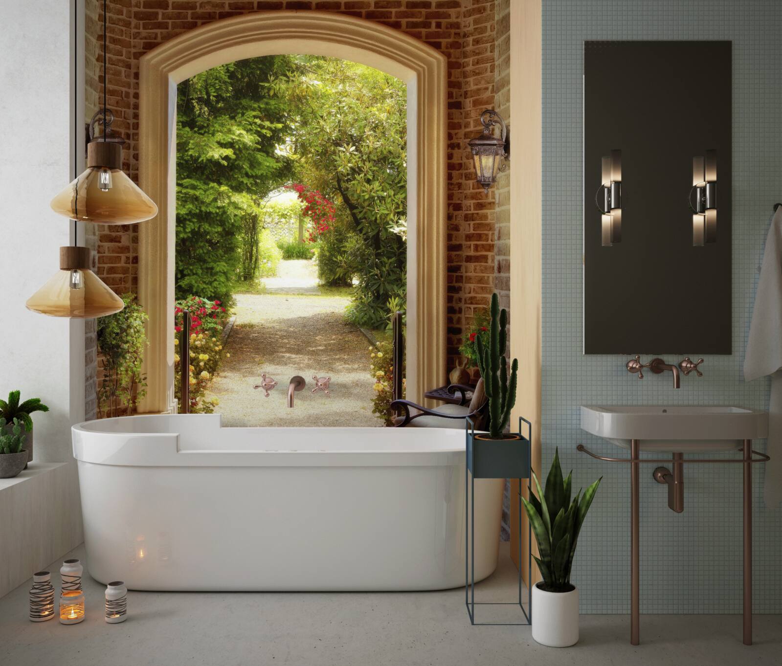 Fototapeta lavica vedľa oblúka