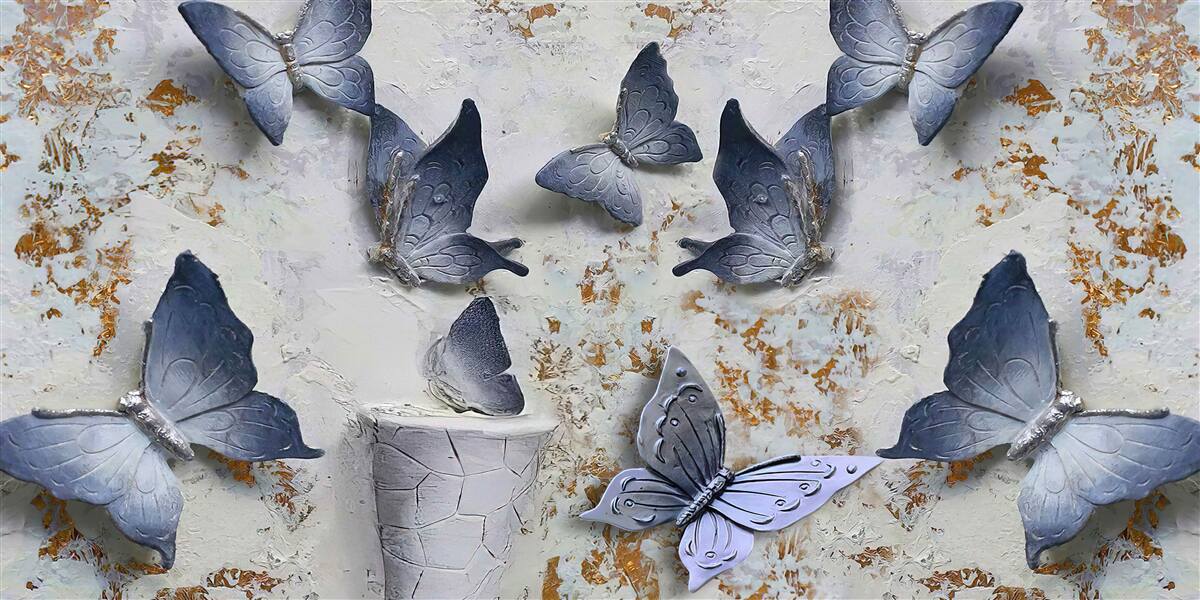 Fototapeta veľké modré motýle