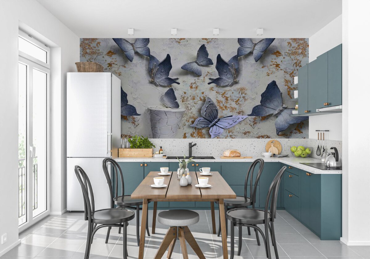 Fototapeta veľké modré motýle