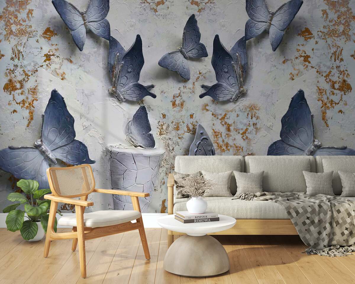 Fototapeta veľké modré motýle