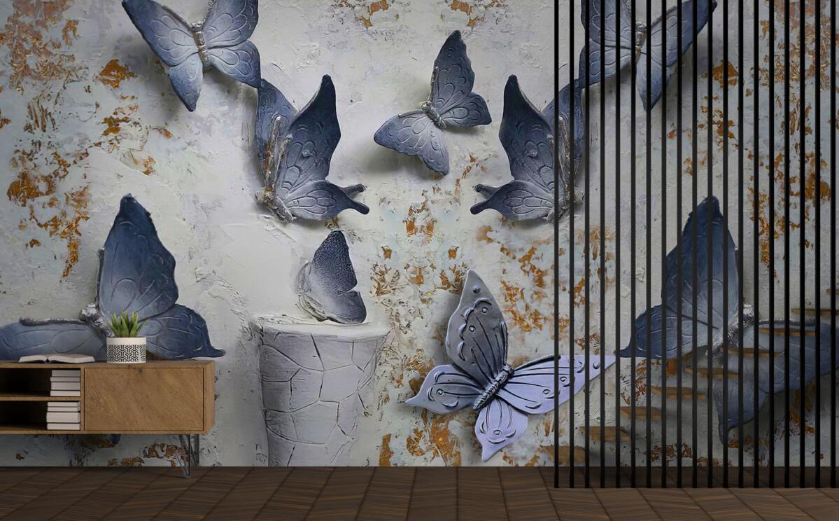 Fototapeta veľké modré motýle