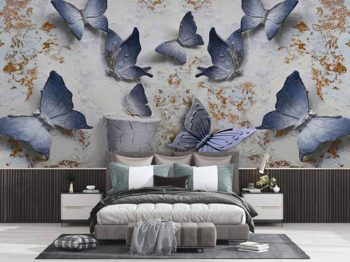 Fototapeta veľké modré motýle