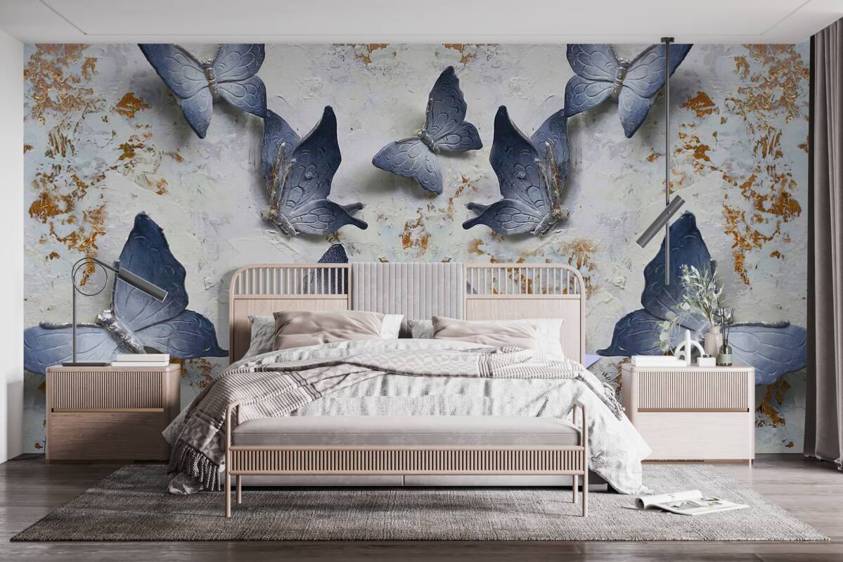 Fototapeta veľké modré motýle