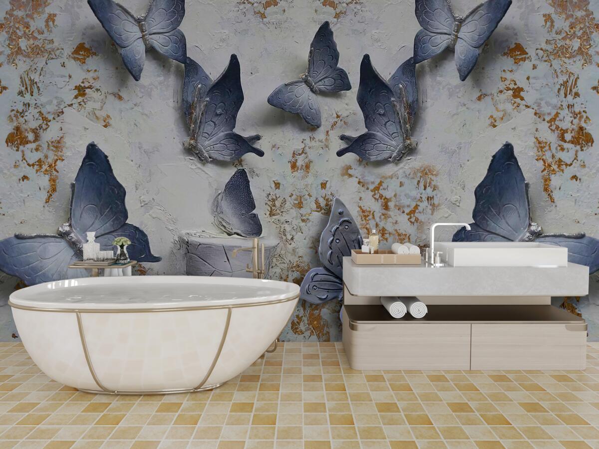 Fototapeta veľké modré motýle