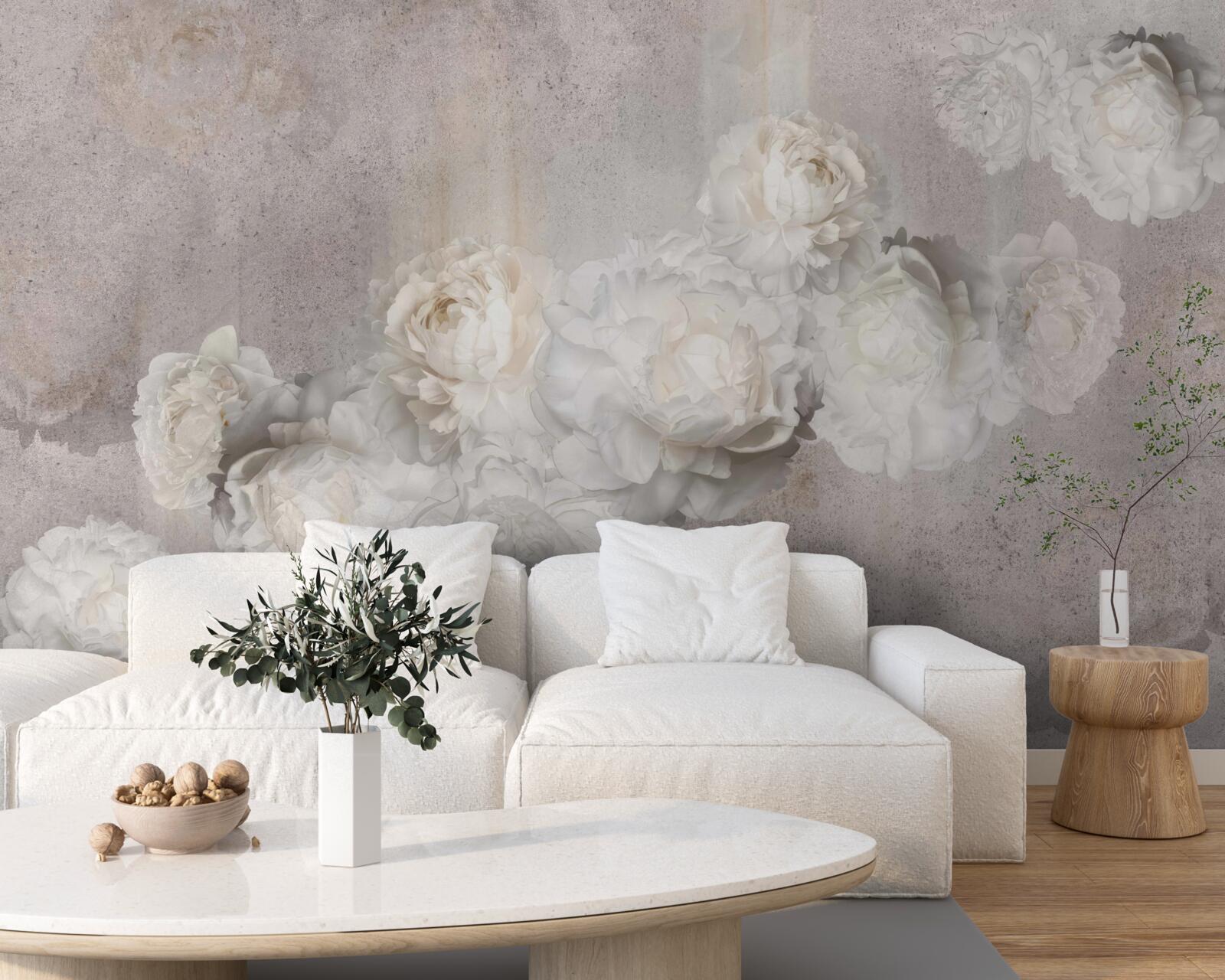 Fototapeta veľké biele kvety