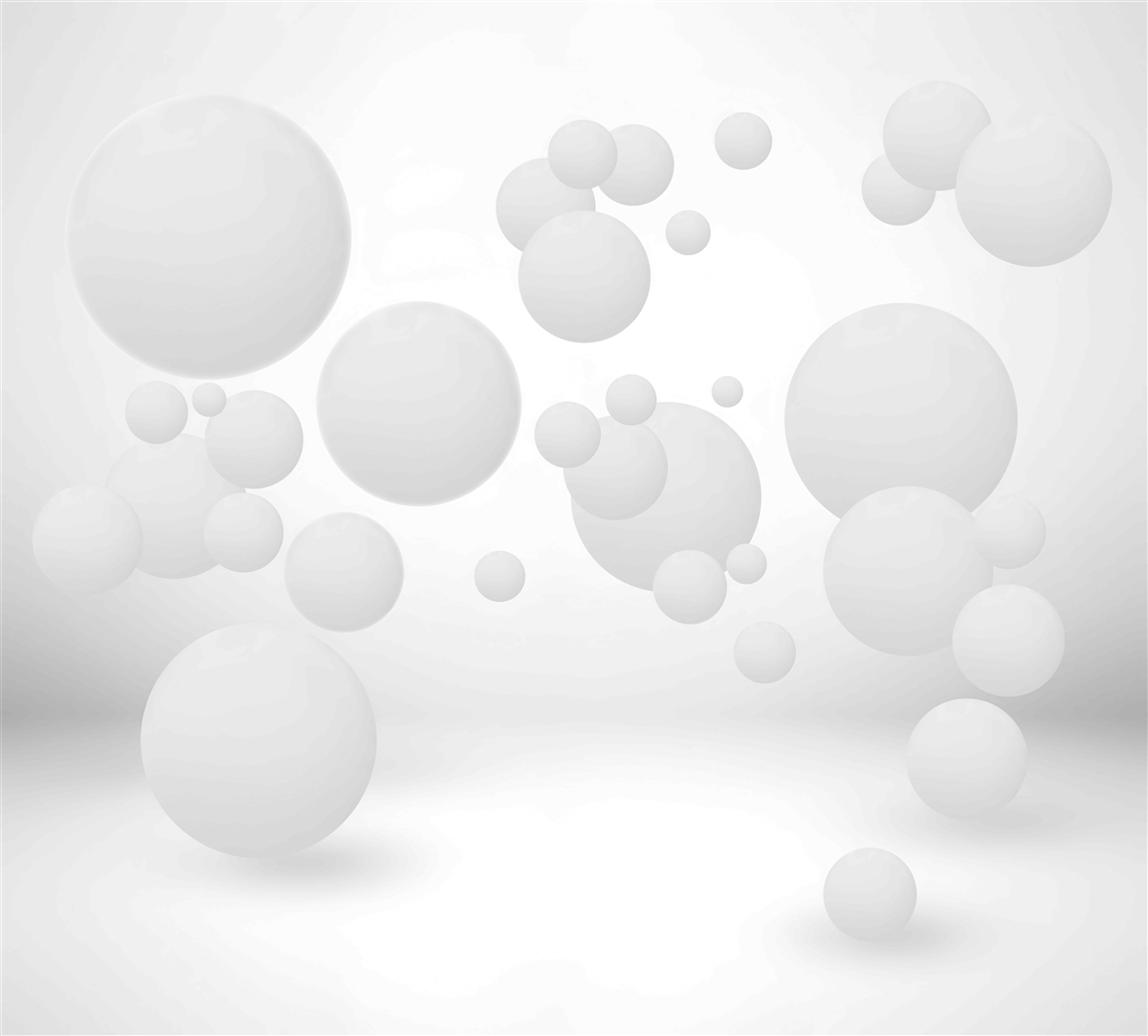 Fototapeta biele kruhy rôznych veľkostí