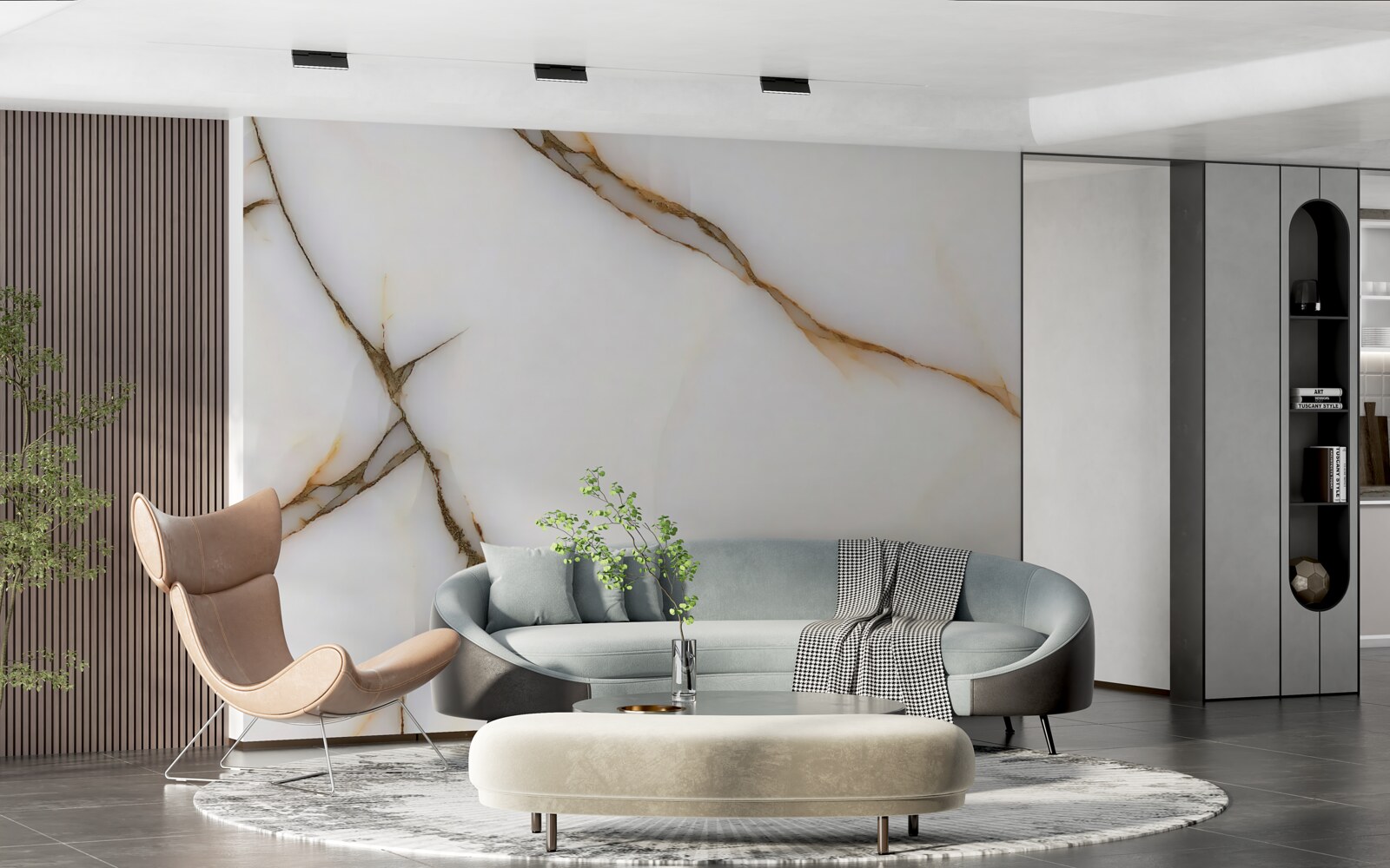 Fototapeta pozadie je svetlé so zakrivenými tmavými čiarami