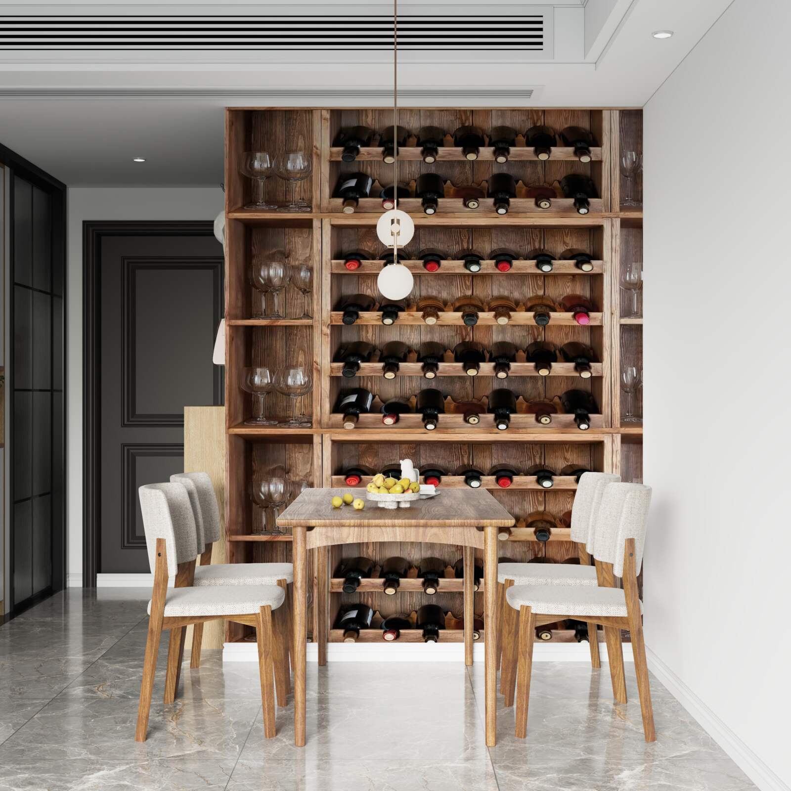 Fototapeta bar s pohármi na víno