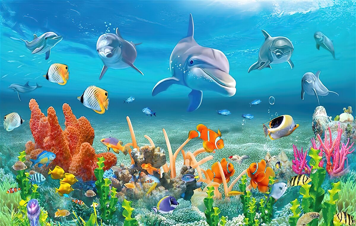 Fototapeta nádherné podmorské kráľovstvo