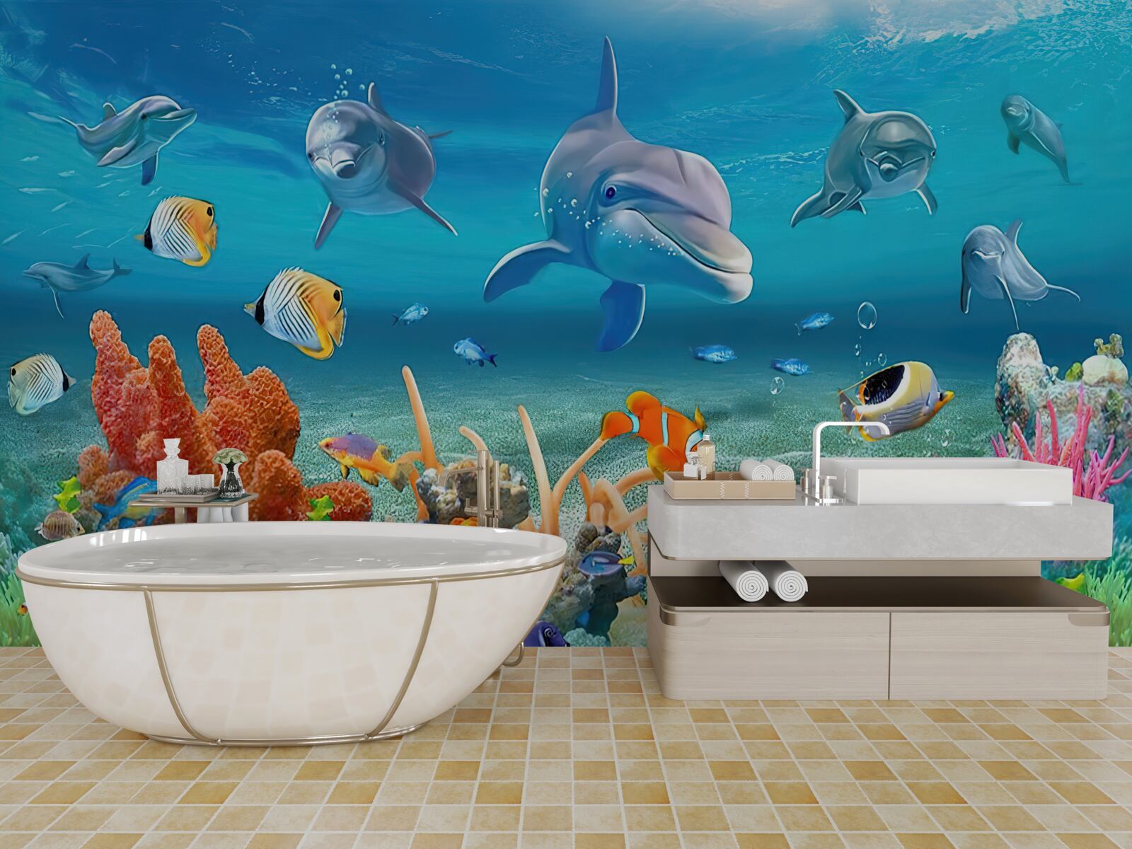 Fototapeta nádherné podmorské kráľovstvo