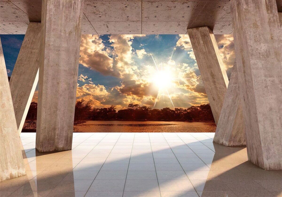 Fototapeta veľké konštrukčné prvky budovy