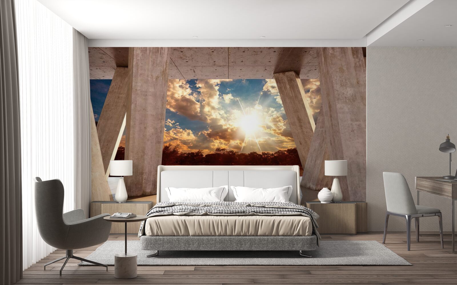 Fototapeta veľké konštrukčné prvky budovy