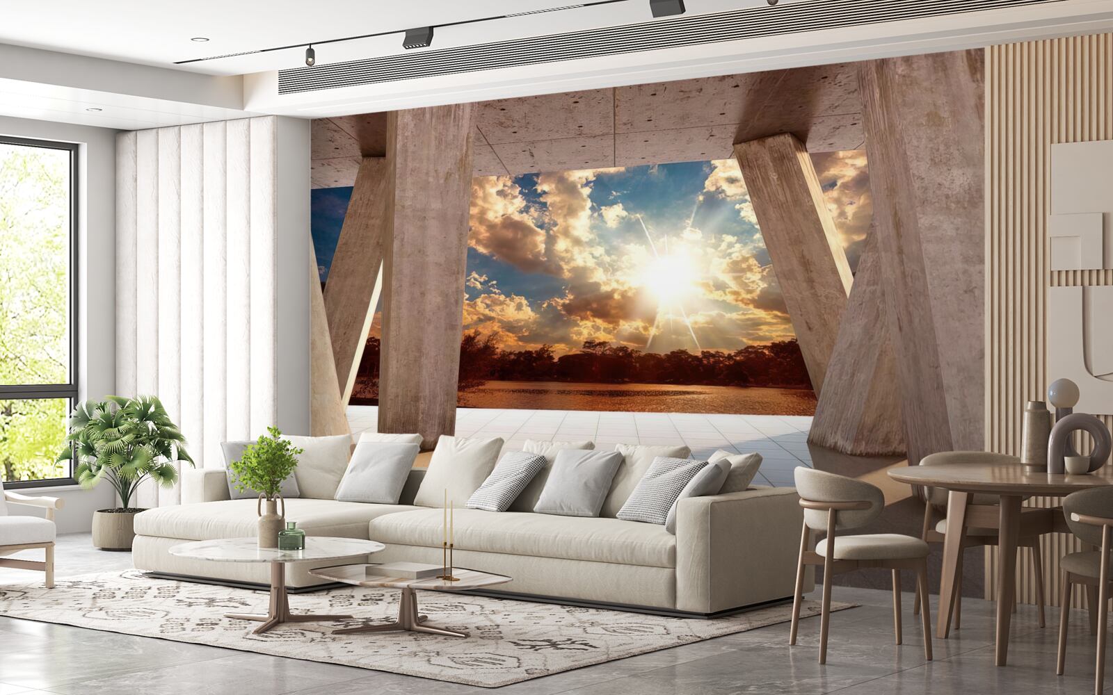 Fototapeta veľké konštrukčné prvky budovy