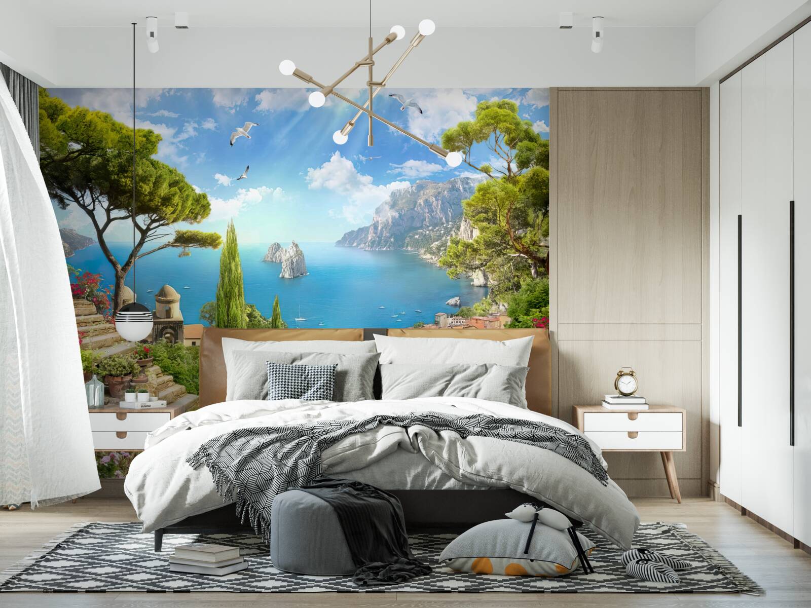 Fototapeta cesta cez zelené húštiny