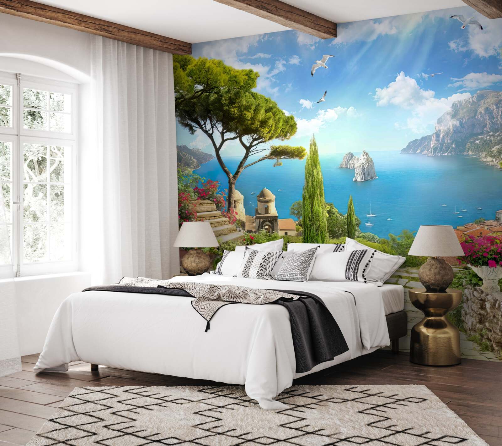 Fototapeta cesta cez zelené húštiny