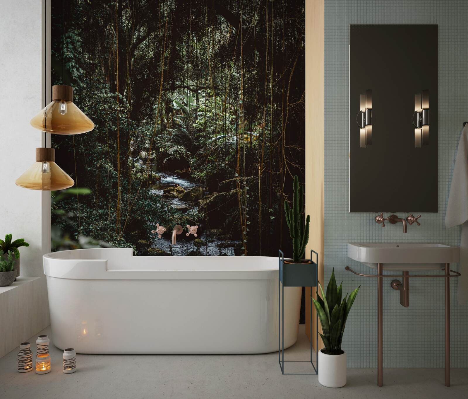 Fototapeta lesná rieka