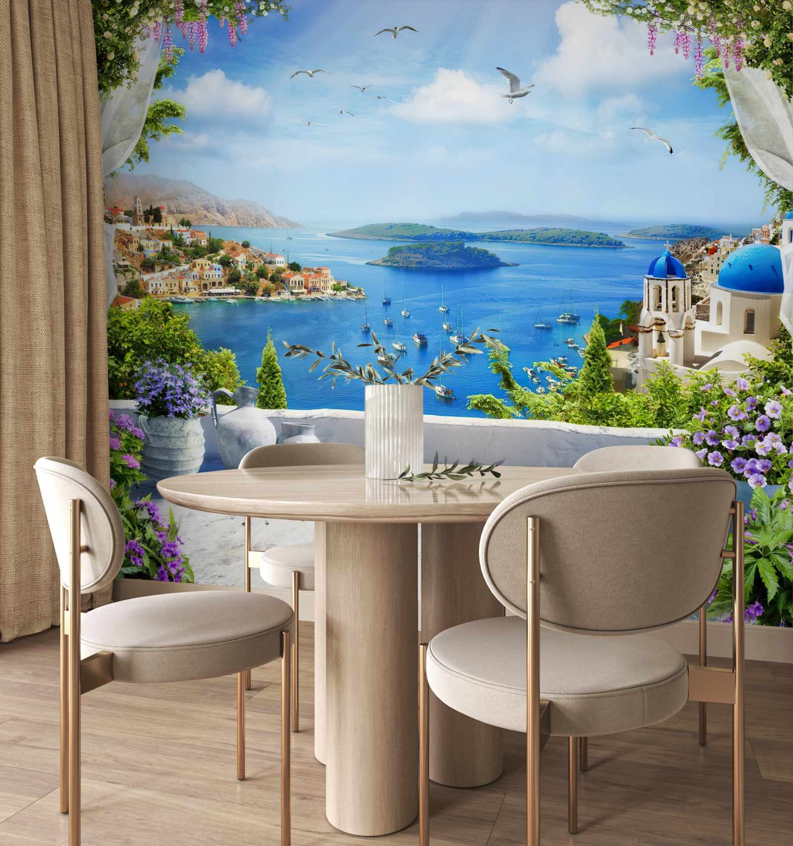 Fototapeta panoráma mesta a rieky