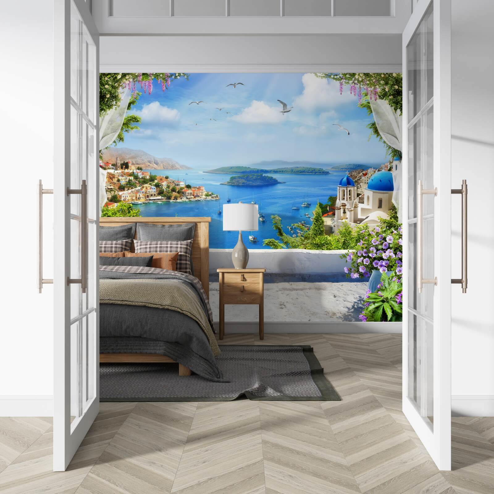 Fototapeta panoráma mesta a rieky