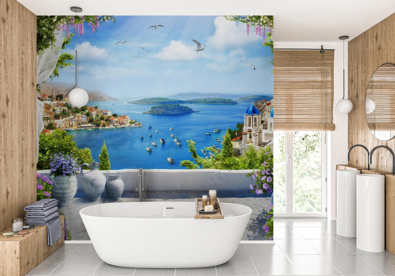 Fototapeta panoráma mesta a rieky