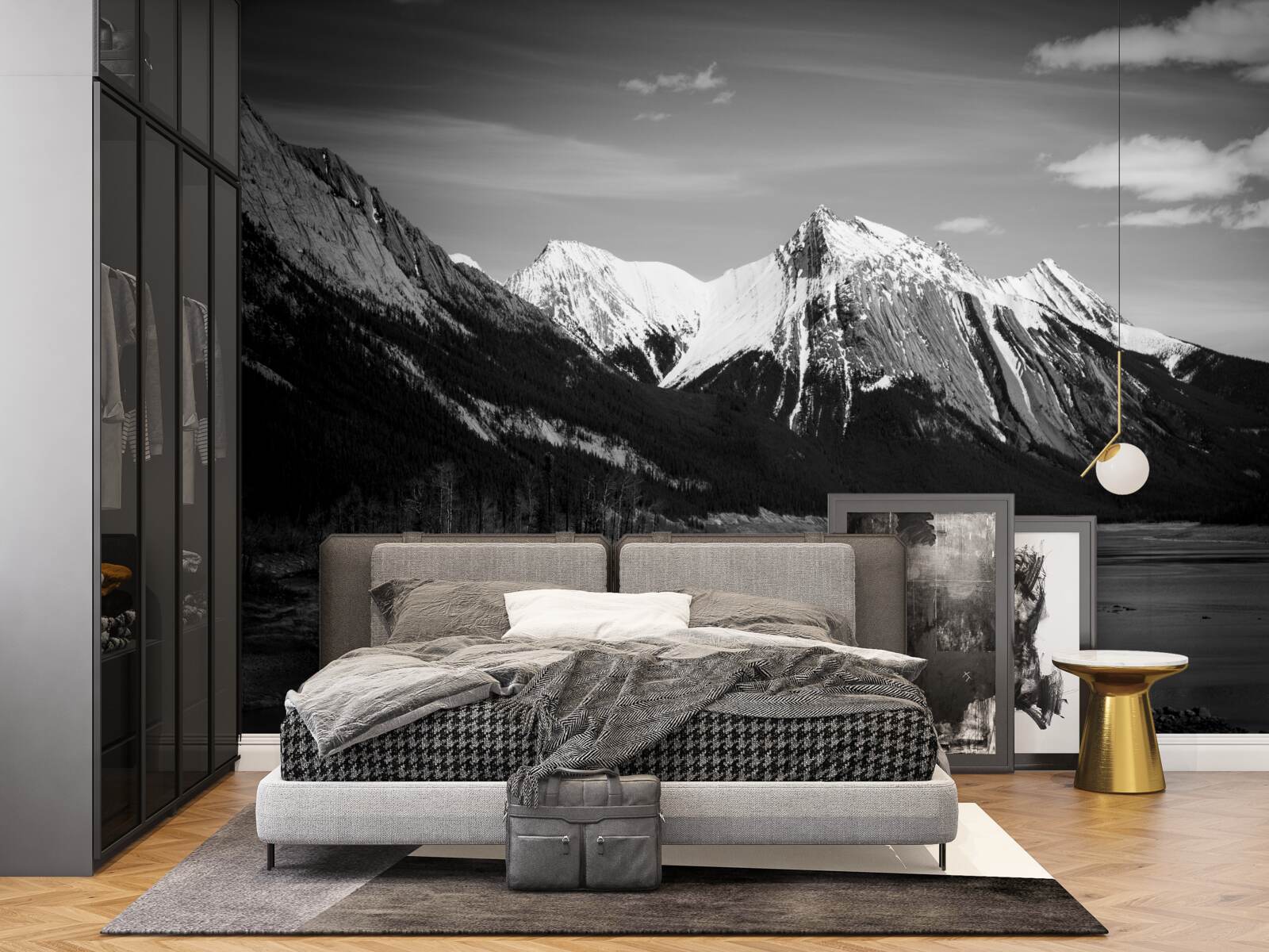 Fototapeta hory v monochromatických odtieňoch