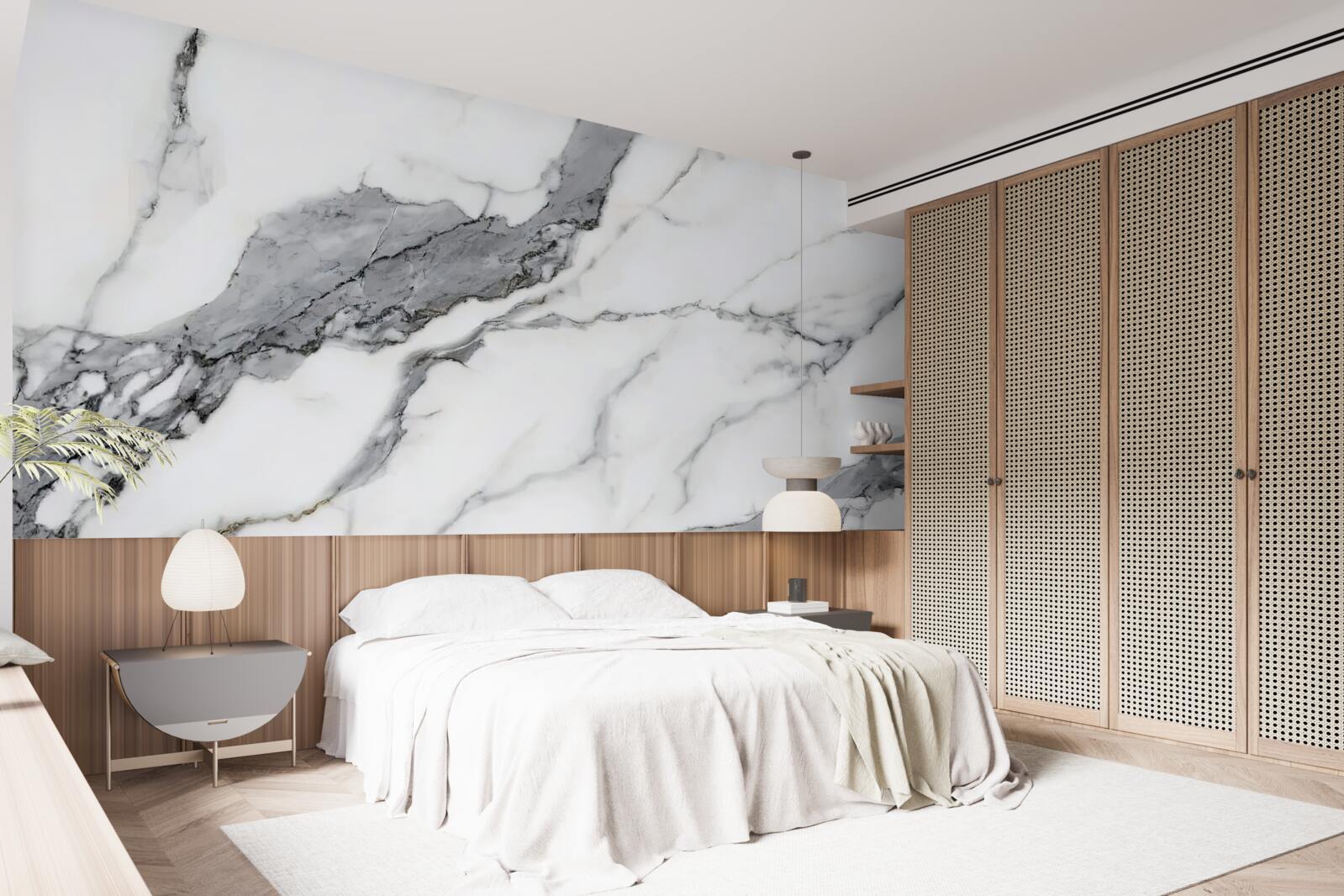 Fototapeta biely a sivý mramor