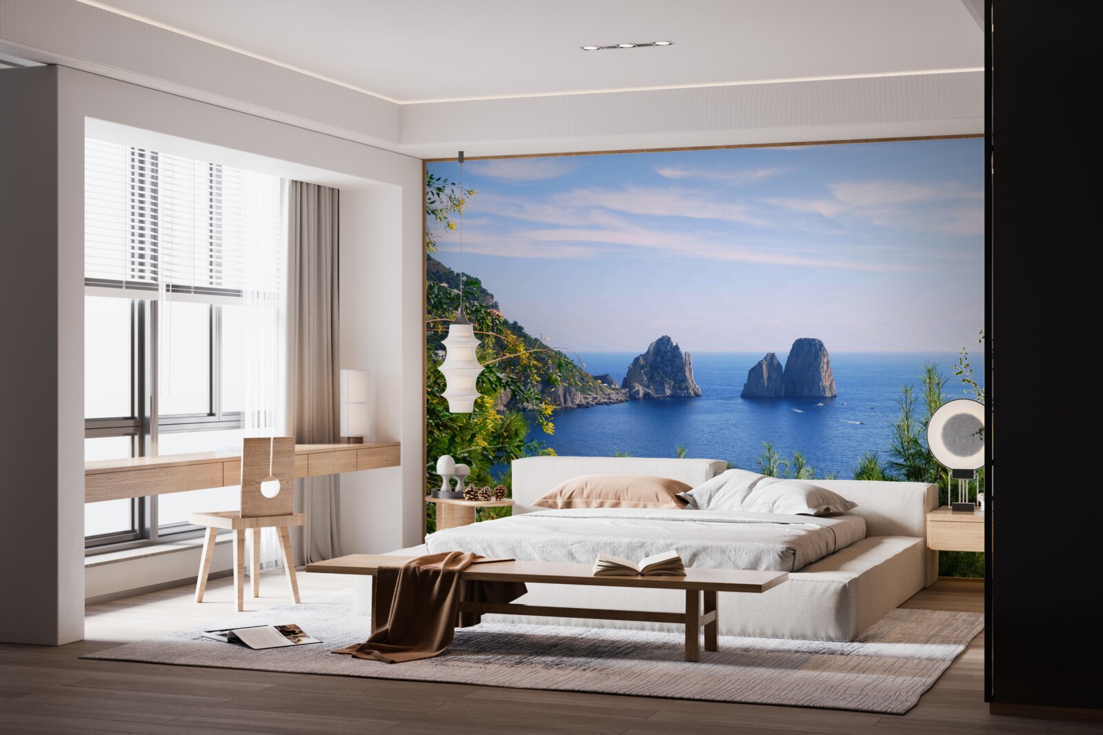 Fototapeta panoráma oceánu a útesov