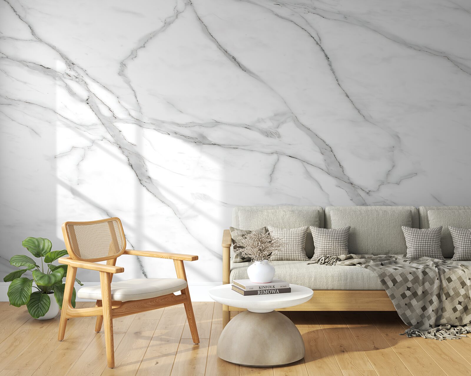 Fototapeta svetlá stena so sivými pruhmi