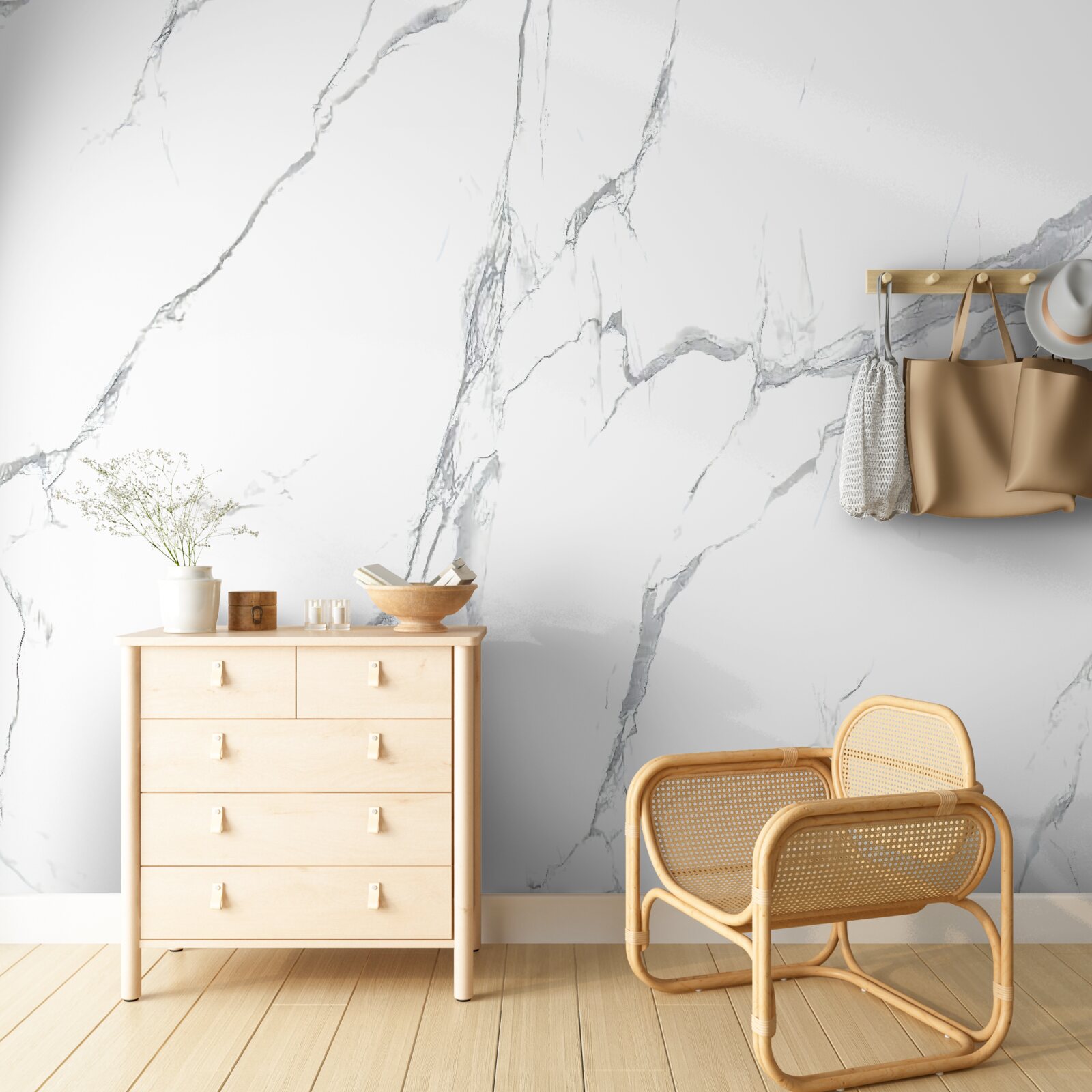 Fototapeta biele pruhované pozadie