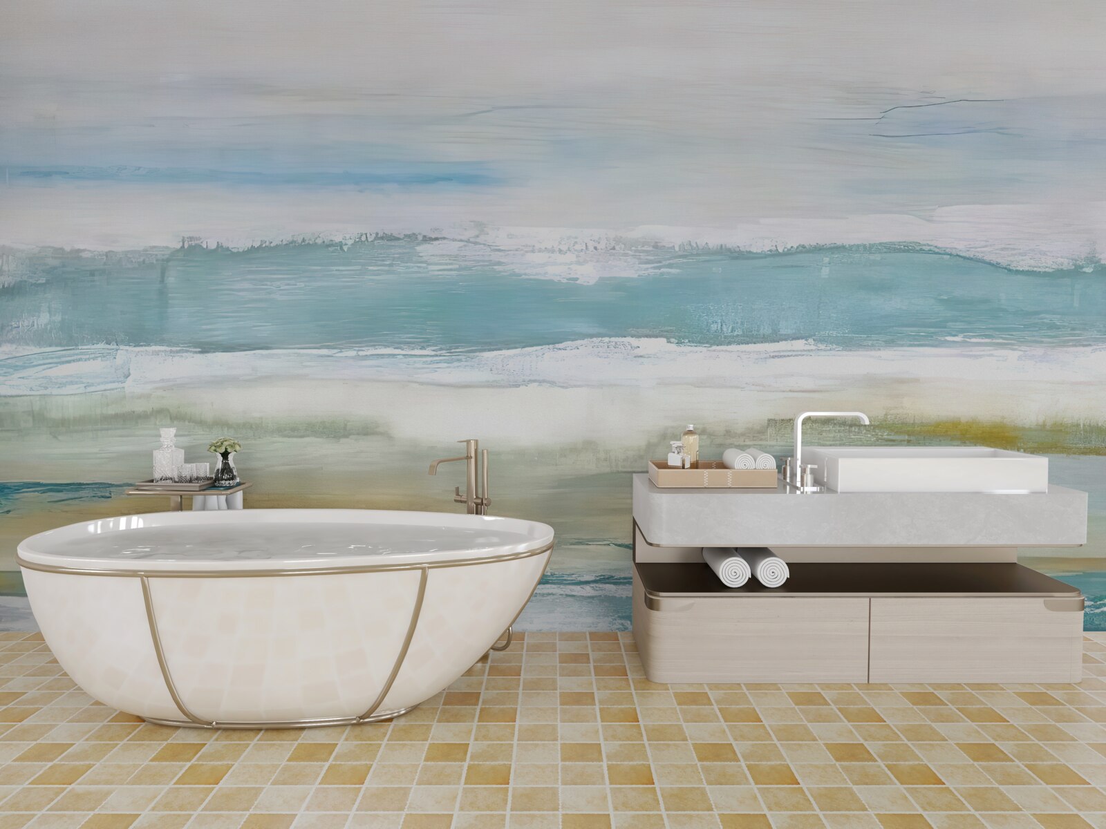 Fototapeta viacfarebné abstraktné ťahy