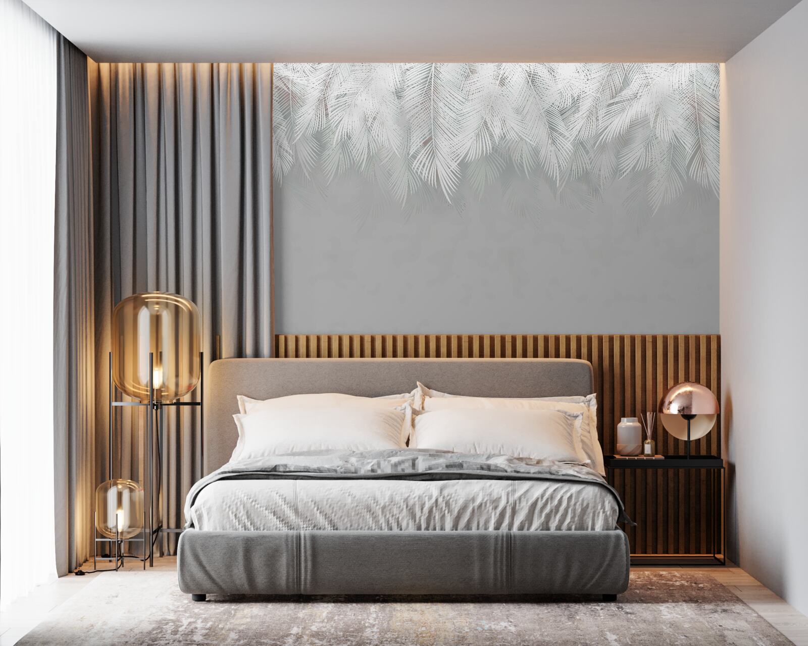 Fototapeta snehobiele pierka visia dole