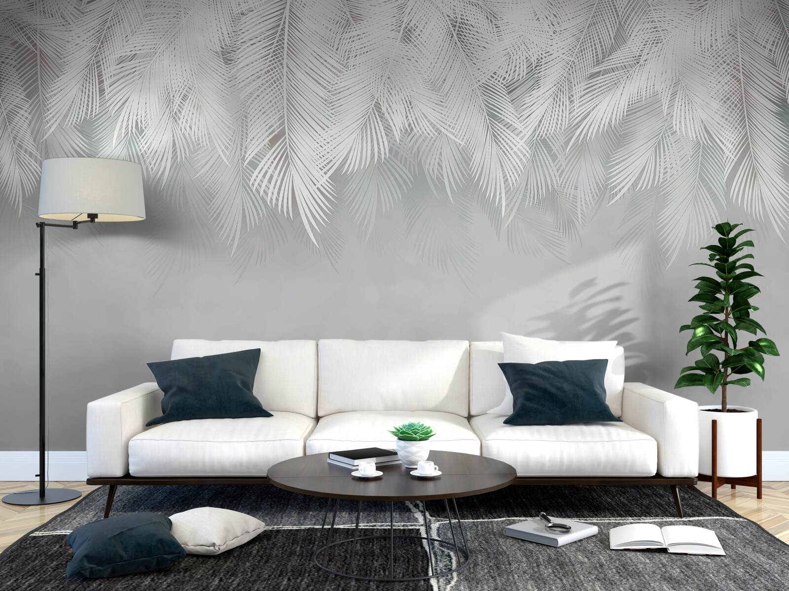 Fototapeta snehobiele pierka visia dole